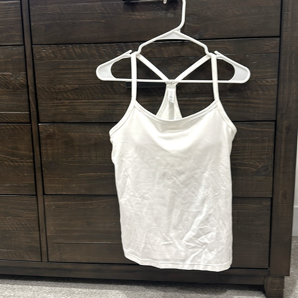 Offline by Aerie white race back tank top